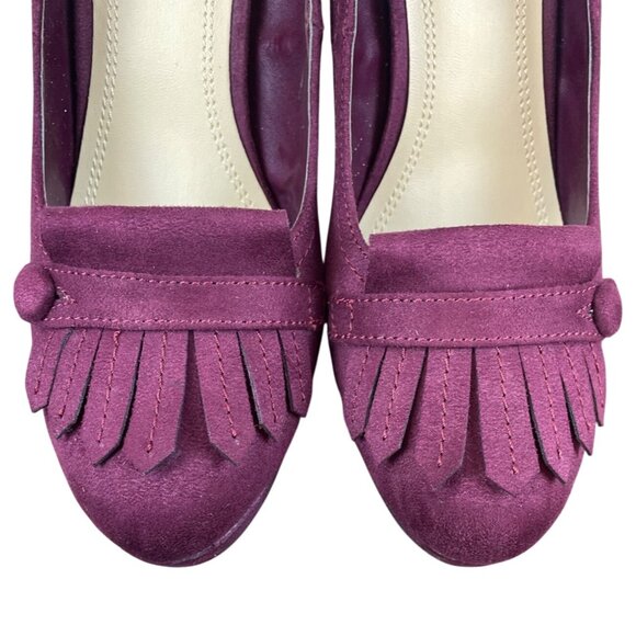 Naturalizer Merlot Fringe Womens Pumps 9.5M - Picture 6 of 11